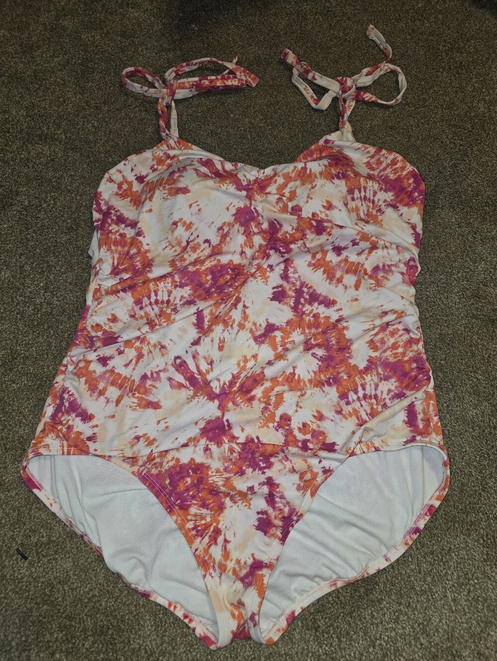 Time And Tru 2X One Piece Swimsuit